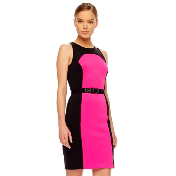 MICHAEL Michael Kors Dresses & Skirts - 5/$20🟪 Michael Kors Contrast Panel Ponte Dress 6